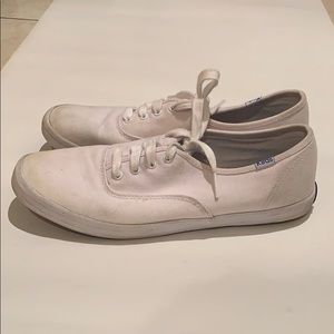 All white Keds
